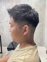 フイ 自由が丘(men's salon Hui)&nbsp;メンズ/アップバング/ツーブロックマッシュ/束感ショート波巻き