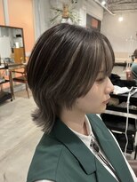 アオゾラヘアー 本店(AOZORA HAIR)&nbsp;グレージュ☆ウルフ