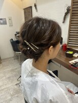 クレス 本川越店 ふわふわシニヨンアレンジ