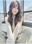大人可愛い/大人女性デジタルパーマ/パールベージュ