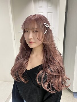 ゼスト 八王子店(ZEST) ピンクベージュ/ピンクカラー/リボンアレンジ