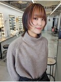Emma ecole インナーカラーオレンジ/フェイスフレーミングby助川