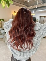 フラッグ 九大学研都市店(Flag)&nbsp;レッドラベンダー☆ウェーブスタイル