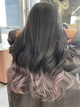 ジエクト ヴィシア(The Ect VIXIA) ホワイトラベンダー/裾カラー/デザインカラー/グラデーション