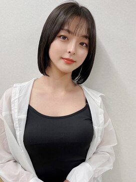 ロシェ 横浜店(loche) レイヤーカットウェットヘア×髪質改善ブリーチなしカラー×横浜