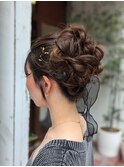 浴衣ヘアアップ