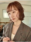 レイヤーボブ　ボブパーマ　切りっぱなしボブ