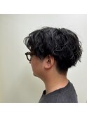 メンズ/センターパート/ツイストスパイラルパーマ