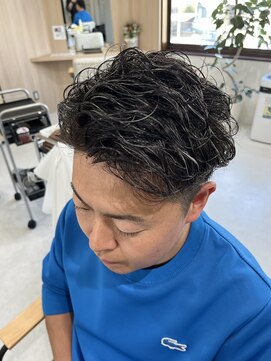 メロウ(mellow) メッシュキャップハイライト×ゆるめパーマ