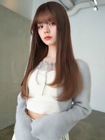 アンジェリカラボ(ANGELICA LABO)&nbsp;ANGELICA  ブラウンベージュ 内巻きロング 大人かわいい