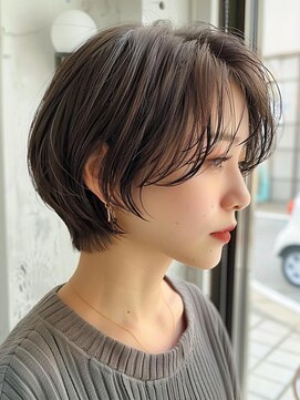 レヴ 草加店(LEV.) イメチェン　外ハネ　ボブ　美髪　ワイドバング　ブルーブラック