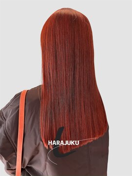 ラレイ ハラジュク(Lalei harajuku) 原宿ブリーチなしダブルカラーアプリコットオレンジベージュ