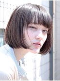 ボブミニボブ大人ボブ丸みボブ黒髪ボブ前下がりボブ
