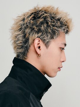 フィフス 仙台(fifth) 仙台スパイキーショートアップバングツーブロック短髪30代40代◆