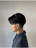 前下がり刈り上げセンターパート