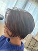 大人クールな前下がりショートボブ