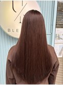 チョコレートブラウンカラー×髪質改善TR