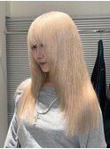 ベージュ味ブロンド/ナチュラルレイヤー