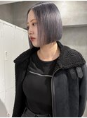 ハイトーンボブ/グレーシルバー/ケアブリーチ