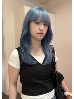 ゾーイダイミョウ(ZOEY daimyo)&nbsp;福岡　ブリーチカラー　ブルーカラー