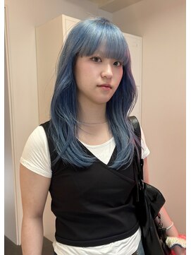 ゾーイダイミョウ(ZOEY daimyo) 福岡 ブリーチカラー ブルーカラー