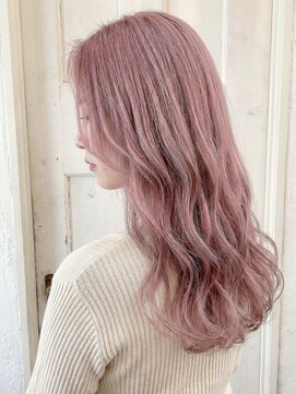 エノア 東京(ENORE) ブリーチなしダブルカラー｜ピンクグレージュ