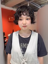 フィット ヒュー 千葉(fit hue) ミルクティーブロンド/ダークブルー/デジタルパーマ/千葉駅