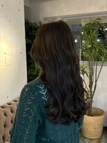 エイム ヘア リアム 調布店(eim hair liam)&nbsp;ショコラベージュ/フェミニンロングウェーブ/韓国/ツヤ髪カラー