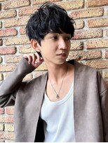 RATIE　HOMME【メンズサロン　栄　久屋大通】【ラティオム】&nbsp;【Ratie】黒髪×マッシュ×シークレットパーマ