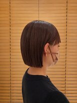 オーガニックエコ 川越(organic+eco)&nbsp;20代30代/切りっぱなし/ミニボブ/チョコレートブラウン/秋カラー