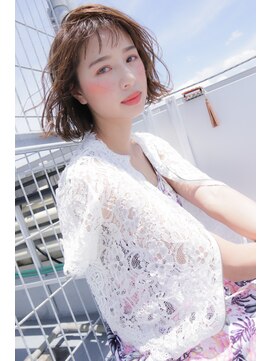 アナザヘアー なんば 高島屋前店(ANAZA hair) ナチュラルエアリー♪大人可愛い20代30代40代前下がりショート