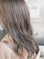 ネイヴィル(navile)&nbsp;オリーブベージュ×セミロング