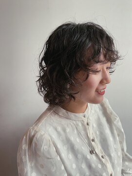 ドットプラス リム(Dot+LIM) (stylist曽我）やわらかパーマのマッシュボブ