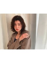 リュネッツ(lunettes) 【お手入れ簡単】ウルフパーマスタイル