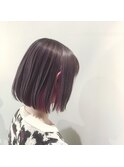 【chico hair寺田町】デザインカラー/ポイントカラー/ボブ