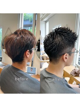 ラナ 渋谷(Lana) 【Chill】清潔感MAX!刈り上げかき上げシックスリークショート◎