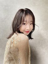 メゾンドイギー(MAISON de IGGY)&nbsp;大人かわいい　フェザーバング#大人かわいい#カーキグレージュ