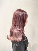 ピンクブラウングラデーション