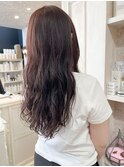 福山市美容室Caary人気 くるっとデジタルパーマロングヘア