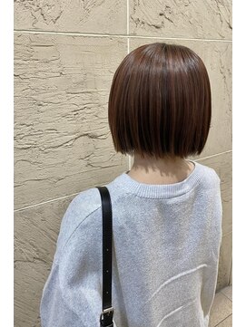 ザ ラボ アングゥ(The Labo ungu) ぱっつんボブ/レッドブラウン/インナーカラー