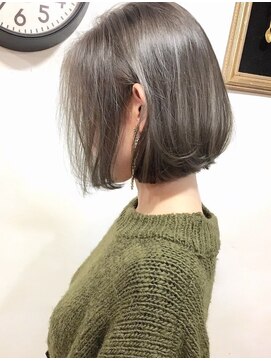 ランプ ヘアー(lamp hair) 【lamp池袋】フォギーブルージュ、ワンカールボブ