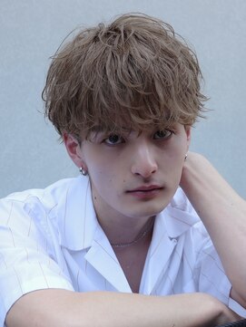 フィフス 渋谷(fifth) ゆるめ波巻きスパイラルパーマ束感マッシュヘア