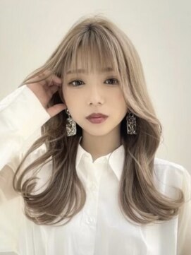 プアメリア 名古屋(Puamelia) トリートメント ブリーチなしダブルカラー 前髪縮毛矯正