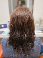 シエル 長岡市(ciel) レイヤー×コテ風ウェーブ/30代40代50代60代/エイジングデジパ