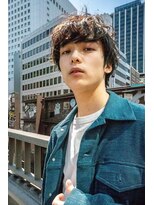 ハバナ 渋谷(HAVANA)&nbsp;アッシュブラック/束間マッシュパーマ/刈り上げ/ツーブロック