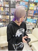 個性的カット！ウルフレイヤーボブ！『ホワイト×パープル』