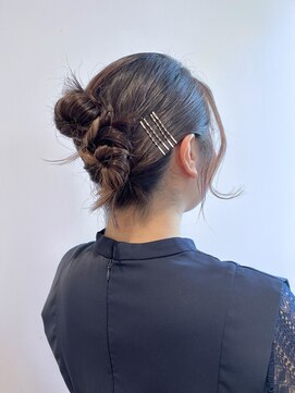 コワファースト  させぼ五番街店(COIFF1RST) ダブルシニヨンアレンジ★