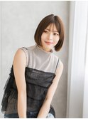 20代30代40代×ナチュラルボブ×前下がりボブ×ストレートボブ
