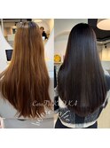 ショコラブラウン《★髪質改善うる艶水素カラー＋カット★》