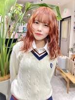 ザ パス 警固店(the path)&nbsp;ブリーチなしでつくるオレンジベージュ